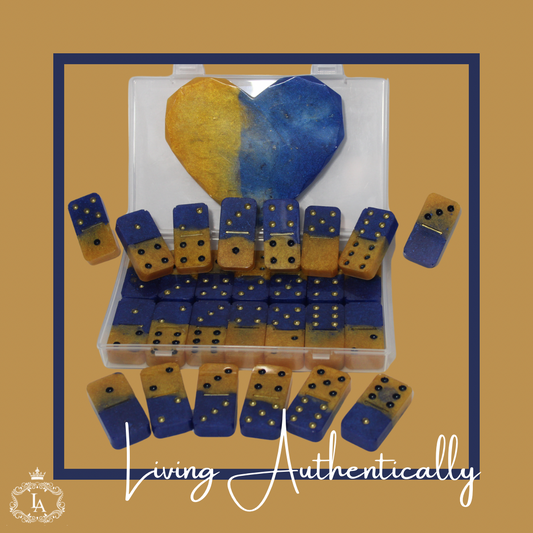 Blue and Gold Dominoes