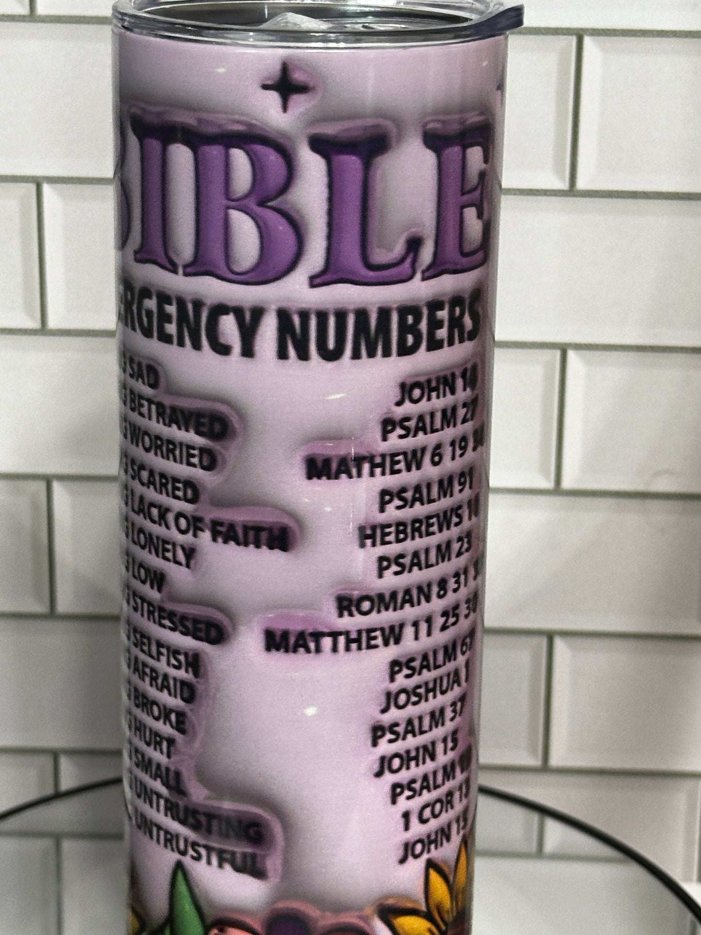 RTS 20oz Emergency Bible Numbers (3D image)